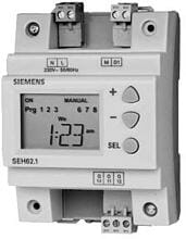 Siemens SEH62.1 Digitalschaltuhr 1-Kanal, 7-Tage-Programm, DIN-Schienenmontage, 230 V, grau (BPZ:SEH62.1)