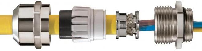 Wiska EMSKV-SET 32 EMV-Z Verschraubung, IP68, Messing, M32x1,5, 13-21 mm (10101545)