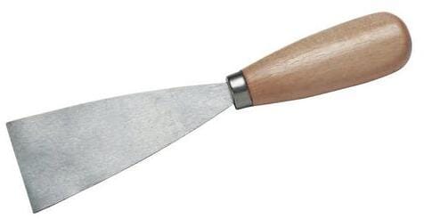 Cimco Malerspachtel 40x185 mm, aus Stahl, Blatt geschliffen, mit ovalem Holzheft (131324)