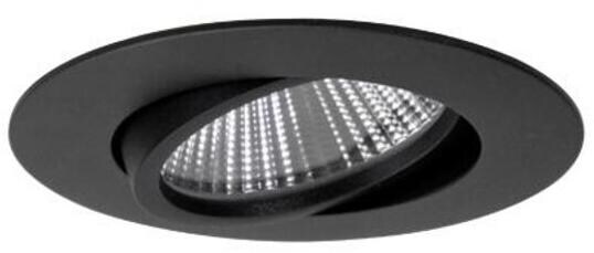 Brumberg BIG65 LED-Einbaustrahler, IP65, 350mA, 45°, 7,5W, 730lm, 3000K, schwenkbar, rund, schwarz (12494183)