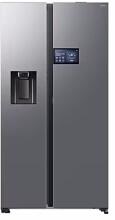 Samsung RS90F65EDTEF Stand Side-by-Side Kombination, 91,2 cm breit, 621 L, NoFrost+, WiFi, Wassertank, Eis- und Wasserspender, Edelstahloptik