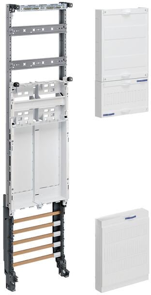 Hager ZH32ES Komplettfeld, univers Z, 2 Reserveplätze,BKE-I,H=1050mm,1-feldig mit Sammelschiene