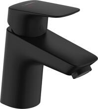 hansgrohe Logis Einhebel-Waschtischarmatur 70 CoolStart ohne Ablaufgarnitur, Messing, 5 l/min, Mattschwarz, (71073670)