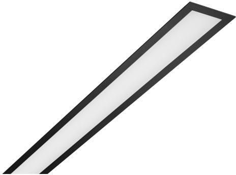 Brumberg BIRO40 Einbau-Profilleuchte, Länge 2.278 mm, Tiefe 110 mm, Breite 59 mm, 3.000-1.800K, 3410lm, direkt, schwarz (7429181032)