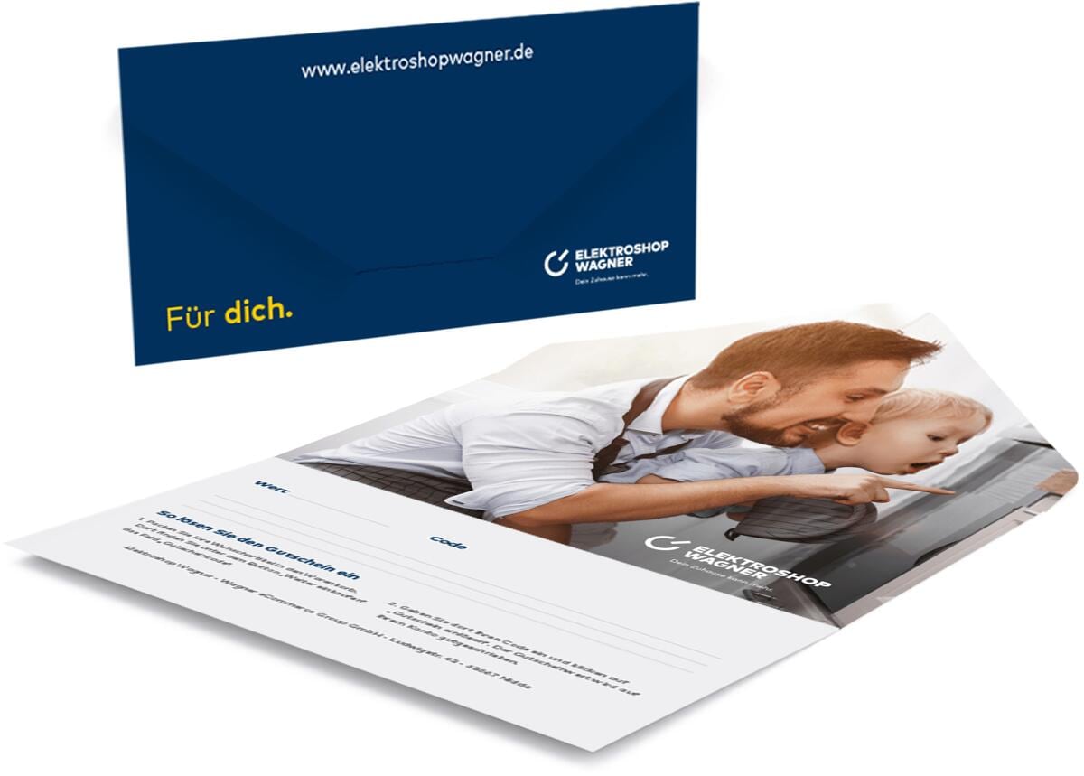 Elektroshop Wagner Geschenkgutschein 60 € Geschenkkarte per Post