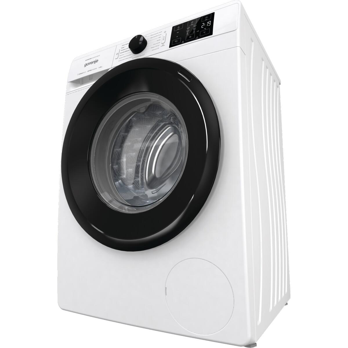 Wagner Waschmaschine, Gorenje Dampffunktion, 1600U/Min, 60cm Display, breit, WNEI86APS Elektroshop Frontlader Kindersicherung, LED Weiß 8kg 3-teilige Waschmittelschublade,