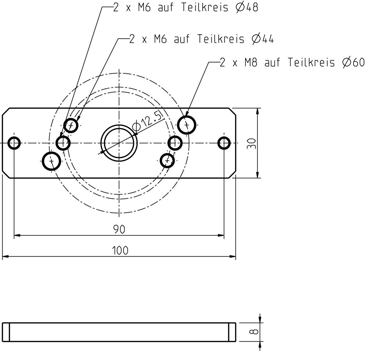 Rademacher 4010-09 RolloTube Antriebslager für Antriebe mit Handkurbel (94401009)