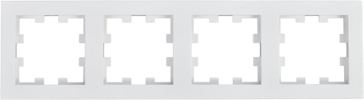 Panasonic WDTF00042WH Karre Plus 55 Abdeckrahmen 4-fach, reinweiß