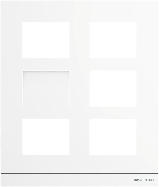 Busch-Jaeger 41386CF-W-03 Frontplatte Video 2/3, Weiß (2TMA220160W0012)