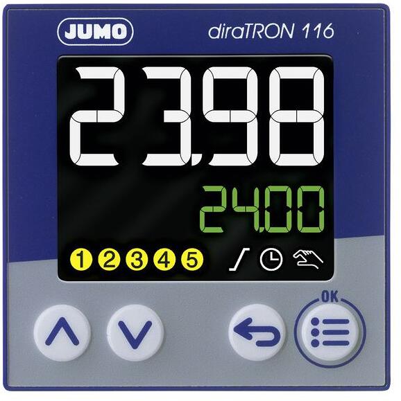 Jumo diraTRON Kompaktregler für Schalttafeleinbau, 48x48 mm AC 110-240V (00680786)