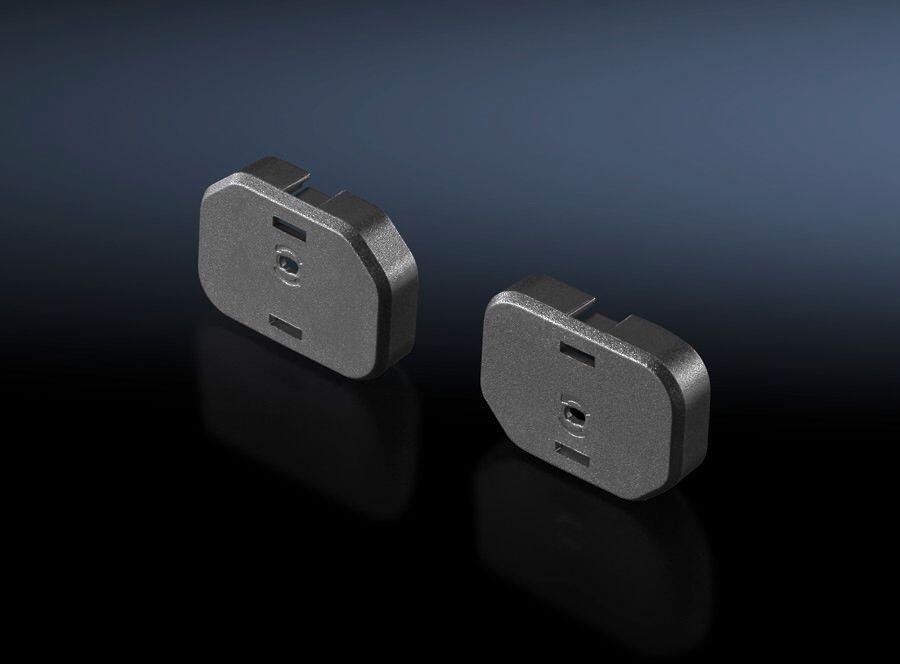 Rittal DK 7955.010 Abdeckung PDU, zur Abdeckung von IEC 60 320 C13 Steckplätzen, Kunststoff, RAL 9005