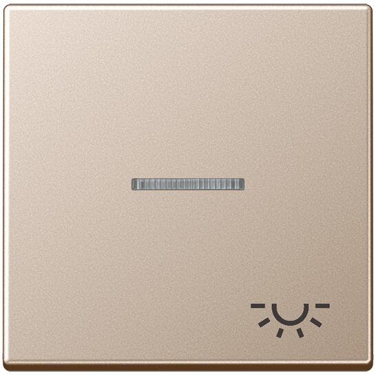 Jung A590KO5LCH Wippe mit Symbol "Licht", mit Lichtleiter, A 500, Aplus & A creation, Champagner