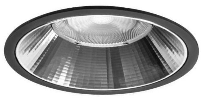 Brumberg Apollo Mega LED-Einbaudownlight, 230 V AC, 50 Hz, 3.500 K, 24,5 W, 55°, CRI > 90, rund, schwarz (41615185DA)