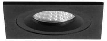 Brumberg M1 Einbaugehäuse, quadratisch, bündig, mit Modulhalterung bündig, starr, IP44, max. 1x13W, ohne LED-Modul, Aluminium, schwarz (45010180)