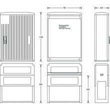 Uesa 6010-0101.53 Normschrank, IP44, 2000x785x320mm