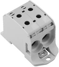 Weidmüller WPD 231 2X95/2X95 GY Potentialverteilerklemme, Schraubanschluss, 95qmm, 232A, 1000V, 4 Anschlüsse, lichtgrau (2502700000)