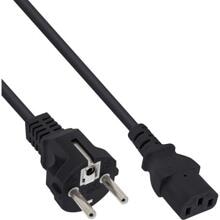 InLine Netzkabel, Schutzkontakt gerade auf Kaltgerätestecker C13