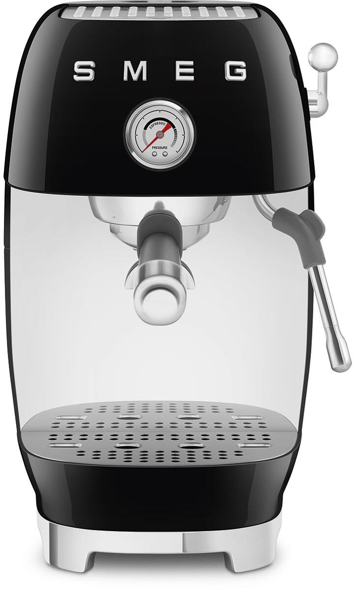 Smeg ECF03BLEU 50"s Style Premium-Siebträger-Espressomaschine, 1.650 W, 15 bar, Thermoblock-Heizsystem, Cappuccino-Dampffunktion, Cold Brew Funktion,