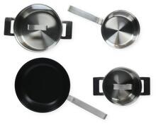 Neff Z9404SE0 Kochgeschirr-Set, 4-Teilig, induktionsgeeignet, Edelstahl