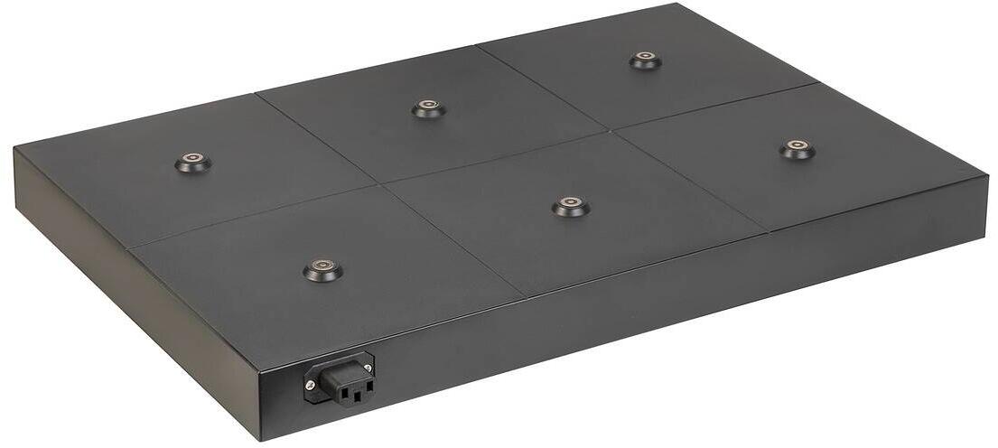 SLV VINOLINA TWO Ladebasis für Tischleuchten, max. 6 Leuchten, IP20, schwarz (1007698)