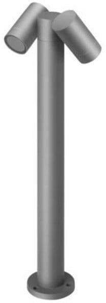 Brumberg LUZON Pollerleuchte, 230 V AC, 50 Hz, GU10, 2 x 8 W LED max., Höhe 600 mm, IP65, graphit struktur (65363100)