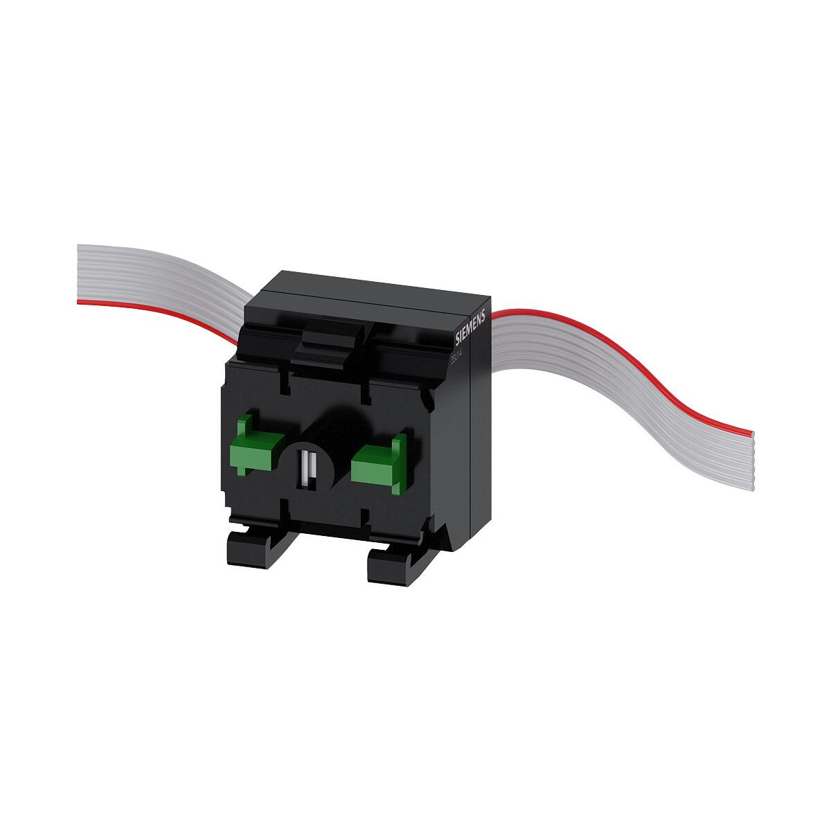 Siemens 3SU1401-1MC60-1CA1 Terminalmodul (Befehls- und LED-Modul), SIRIUS ACT, für Frontplattenbefestigung, mit 2 Kontakten und integrierter LED, weiß