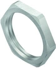 Kleinhuis 420/21 Sechskantmutter PG21, H=3,5 mm, Messing, vernickelt