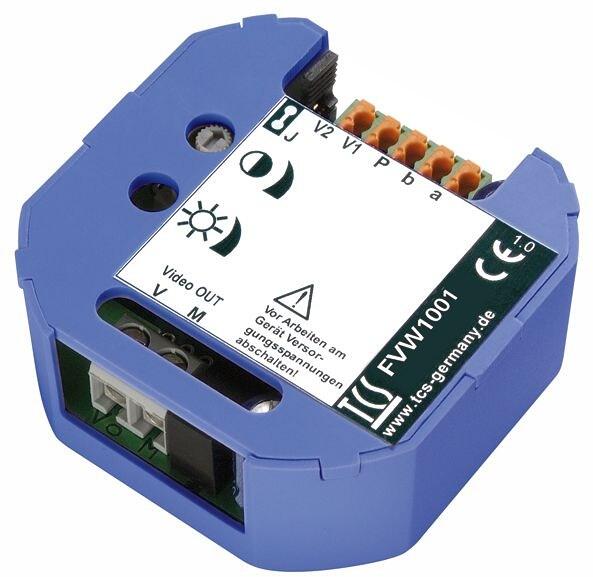 TCS FVW1001-0600 Videozweidrahtempfänger zum Wandeln eines eingehendes symmetrischen Videosignals, Unterputz
