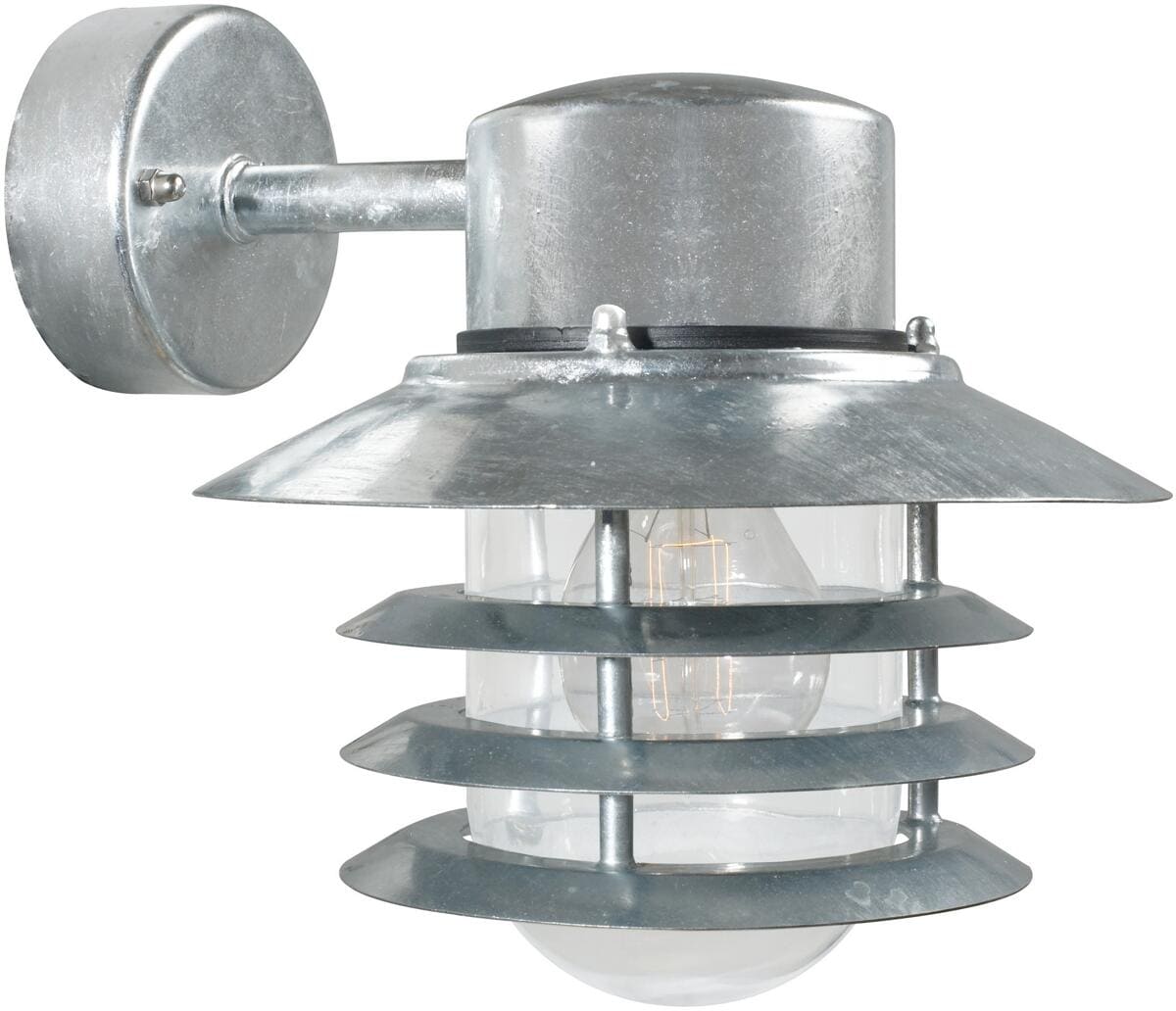 Nordlux Vejers Down Wandleuchte, E27, IP54, 60W, dimmbar, verzinkt (74461031)