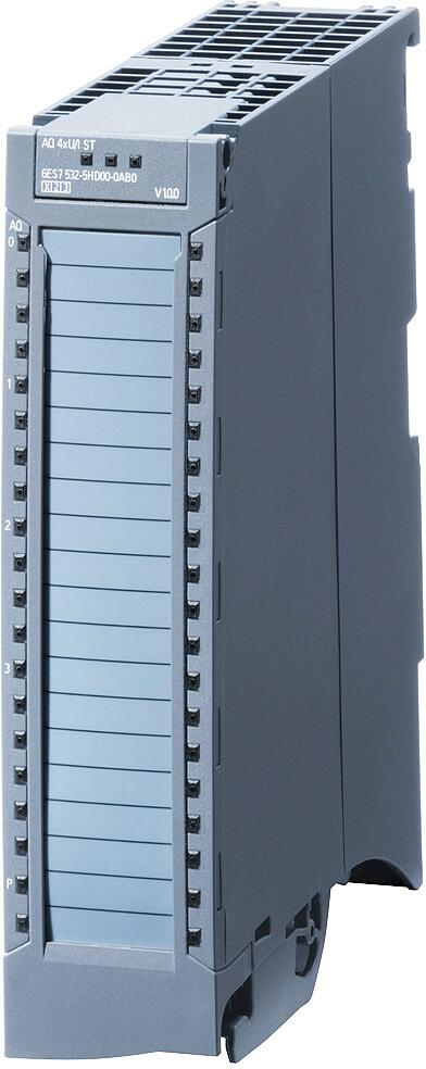 Siemens 6ES7532-5HD00-0AB0 SIMATIC S7-1500, Analogausgabemodul AQ 4xU/I ST, 16 Bit Auflösung, Genauigkeit 0,3%. 4 Kanäle in Gruppen zu 4, Diagnose