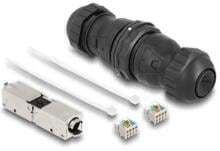 Delock Kabelverbinder LSA zu LSA, Cat.6A, IP68, staub- und wasserdicht, schwarz (67045)