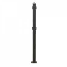 HEPA Solar PV-Zaun Mittelpfosten, horizontal, 4mm, Stahl, verzinkt, schwarz (330101020401)