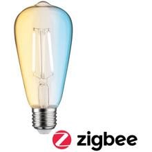 Paulmann Smart Home Zigbee Filament 230V LED Kolben E27 806lm 7W, Tunable White, dimmbar, klar (50395)