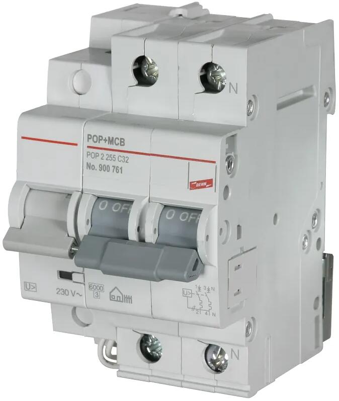 Dehn POP 2 255 C40 Schutzeinrichtungen für Überspannungen für Leitungsschutzschalter 2-polig C40 A (900762)