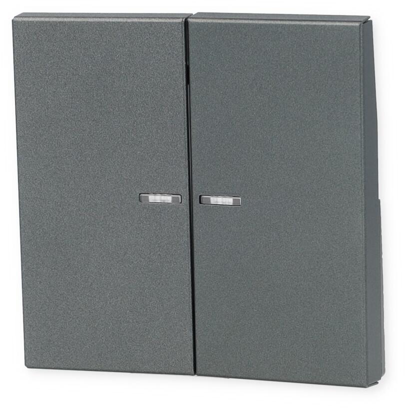 Jung AL102KO5AN Wippe mit Lichtleiter, Serie LS, anthrazit (lackiertes Aluminium)