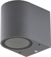 EVN Wandanbau, 1-flmg., IP44, GU10, max. 11W, 220-240V, anthrazit (637015)