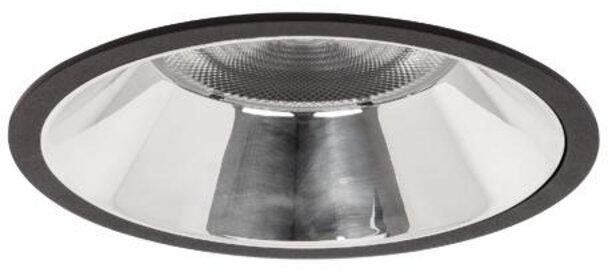 Brumberg APOLLO MAXI LED-Einbaudownlight 230 V AC, 50 Hz, 3.000K, 20,5W, 2632lm, 55°, CRI > 90, rund, schwarz struktur (40614183)