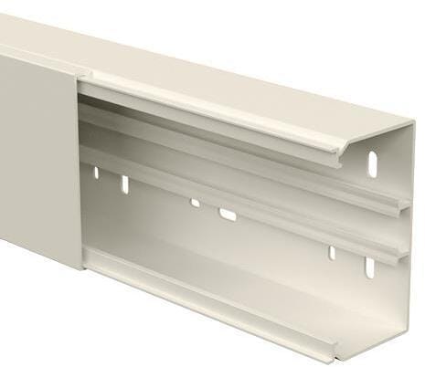 GGK 11033 Leitungsführungskanal FB 60x110-9010, PVC, mit Bodenlochung, alpinweiß