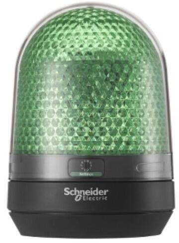 Schneider Electric Drehspiegelleuchte, Harmony XVR, 100mm, grün, integrierte LEDs, ohne Buzzer, 12-24V DC (XVR3B03)