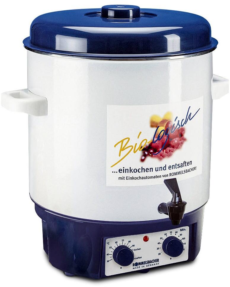 Rommelsbacher KA 1804 Einkochvollautomat, 1800 W, 27 l, weiß/blau