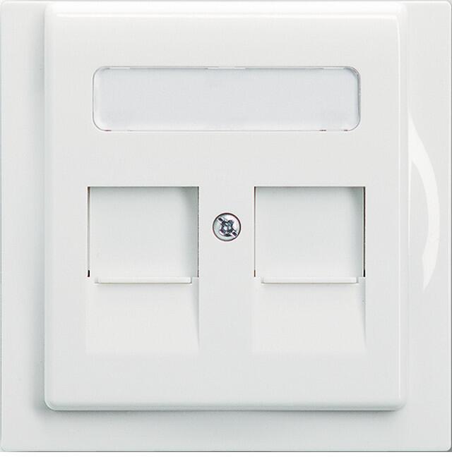 Busch-Jaeger 1800-74 Zentralscheibe mit Beschriftungsfeld, alpinweiß (2CKA001753A8667)