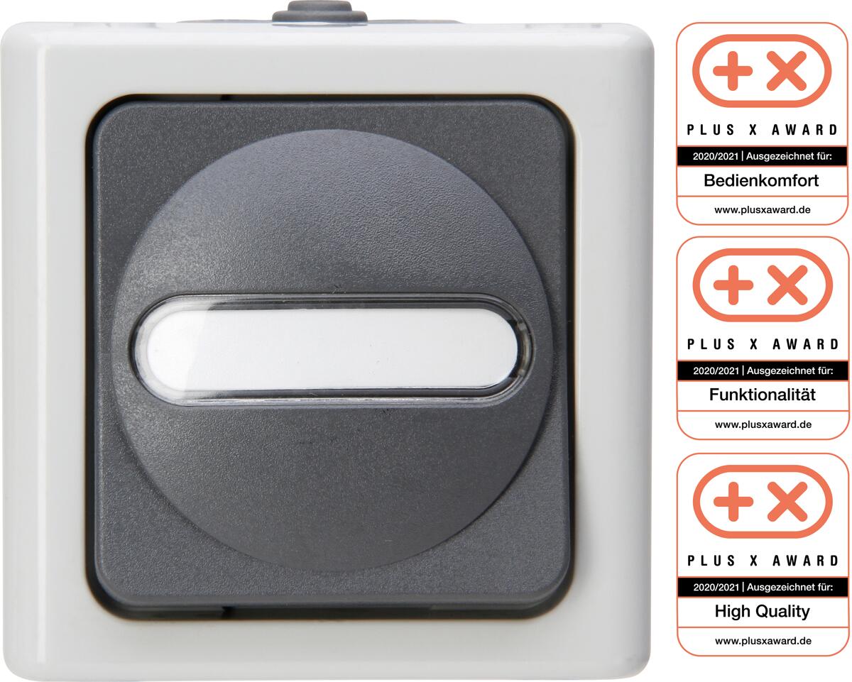 Kopp Taster (Wechsler), Blue Electric, Grau (561456001)