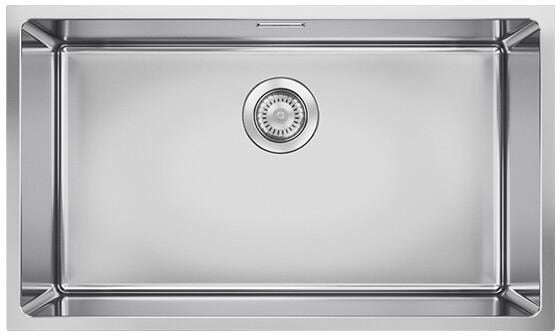 Blanco Quato 700-U Edelstahlspüle, ohne Ablauffernbedienung, Edelstahl Bürstfinish (528231)