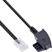 InLine TAE-F Kabel für DSL-Router, TAE-F Stecker an RJ45 8P2C, 0,5m (18555)