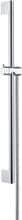 hansgrohe Unica Duschstange Crometta 65 cm mit Metaflex Duschschlauch 160 cm, Brausestange aus Messing, Chrom, (27615000)