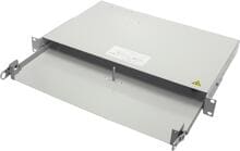 Telegärtner 19" Gehäuse Profi V 1HE mit Faserschutzschlauch. grau (100021702)