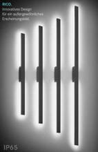 Brumberg RICO LED-Wandanbauleuchte, IP65, 3.000K, eckig, Abstrahlwinkel 120°, CRI > 90, Aluminium, graphit grau 