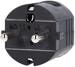 Bachmann Schukostecker, zentral, 250V, 16A, schwarz (910.170)