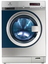 Electrolux Professional myPROzip WE170PP 8kg Gewerbewaschmaschine, 59,7 cm breit, 1400 U/Min, inox/dunkelblau, vorbereitet für Münzautomat