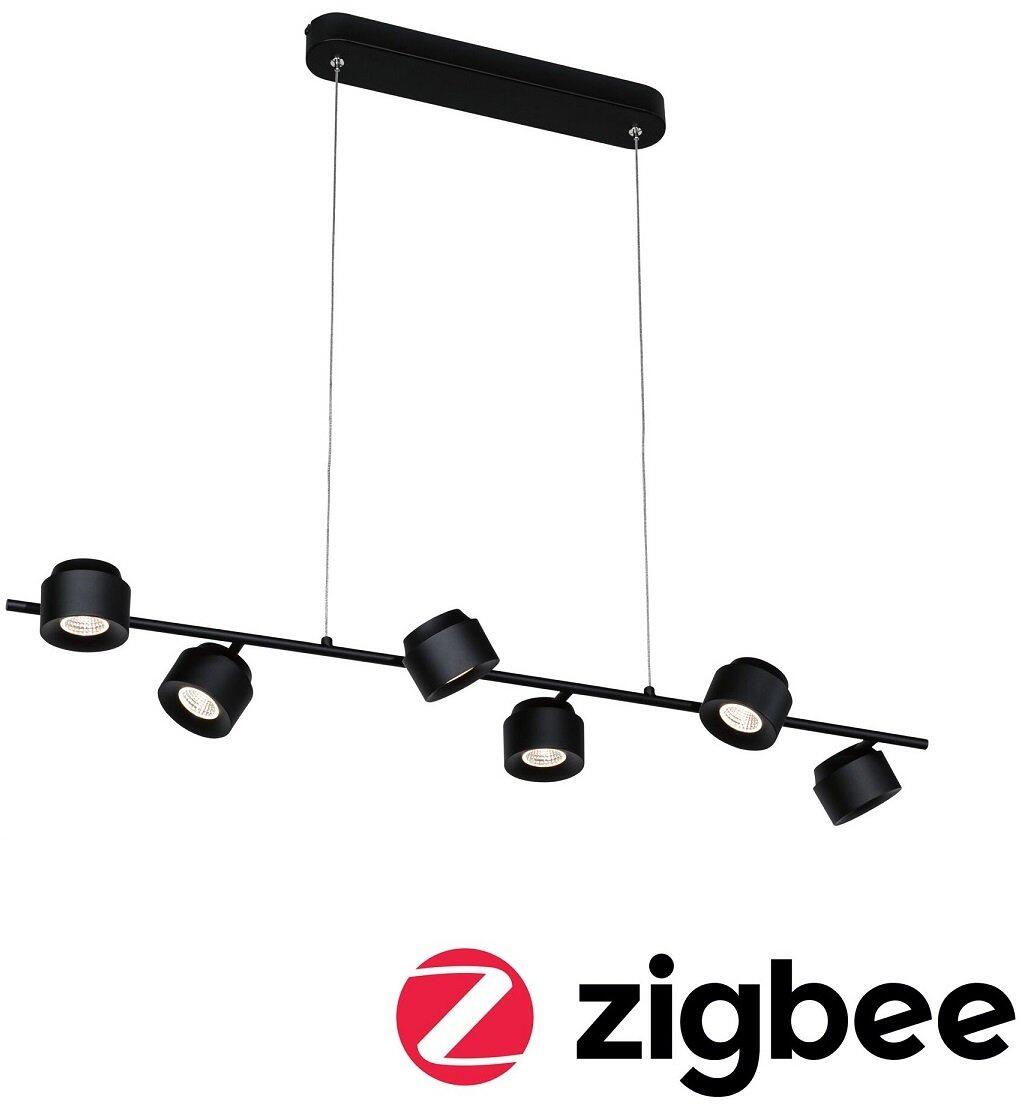 Paulmann LED Pendelleuchte Smart Home Zigbee Puric Pane 6x6W Schwarz (79784)